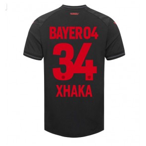 Bayer Leverkusen Granit Xhaka #34 Replika Hjemmebanetrøje 2023-24 Kortærmet